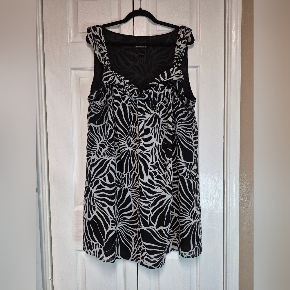 Lane Bryant Black Textured Fabric
